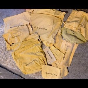 Louis Vuitton dust bags…varied sizes…20 total